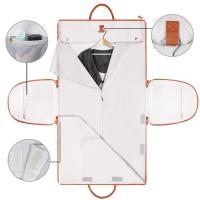 Traje plegable de las mujeres bolsa de viaje multifuncional de gran capacidad de gran PU bolsa de equipaje de mano - details 9