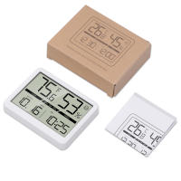 ORIA-medidor de humedad para habitación, higrómetro LCD de gran número, preciso, con reloj - details 7