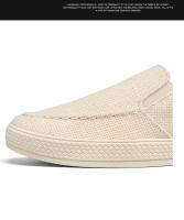 Sandalias para hombre al aire libre Media zapatilla Zapatos casuales de verano Lona Zapato para caminar ligero de fondo suave - details 2