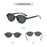 Gafas de sol ovaladas vintage para hombres y mujeres, elegantes remaches para gafas de sol con, elegantes, de lujo, UV400, gafas de sol para mujeres - details 2