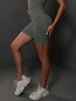Pantalones cortos de Yoga para mujer, pantalones cortos deportivos sin costuras para gimnasio, pantalones cortos de entrenamiento de cintura alta con realce, pantalones cortos deportivos para Fitness, pantalones cortos de ciclismo - details 64