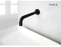 Latón dorado cromado negro gris caño mezclador de baño grifo de lavabo lavabo tocador grifería de agua 150/200/250MM caños de repuesto para grifo - details 5