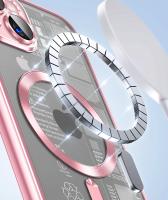 Funda de Silicona Ultra Delgada con Revestimiento Claro Protectora de Lente Magnético Magsafe para iPhone Rosa - details 3