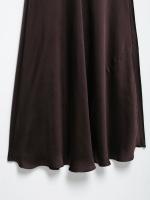 2025 verano nueva ropa de mujer textura de satén de seda vestido de tirantes largo vestido de fiesta con cuello en V para mujer - details 12