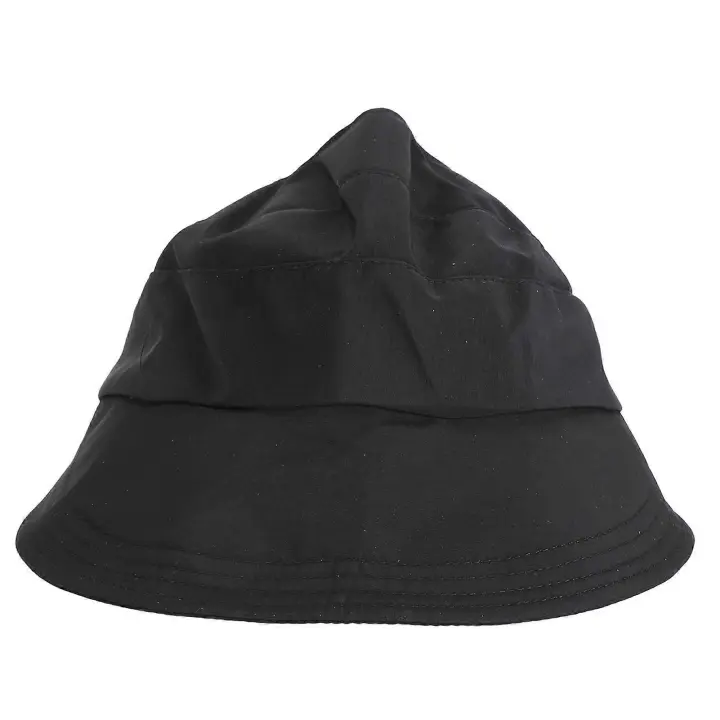 Sombrero para el sol con tapa vacía para mujer, plegable, ajustable, protección UV, ala grande, para playa, color negro - 1