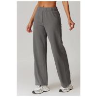 Pantalones acampanados de mujer con logotipo personalizado, con bolsillos, casuales, holgados, para yoga, deportivos. - details 11