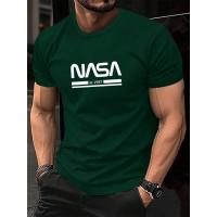 Camiseta de Manga Corta para Hombre 100% Algodón, Informal, a la Moda, Holgada, de Talla Grande, con Estampado de Letras, Deportiva - details 21