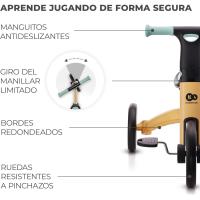 Triciclo 3 en 1, Minibicicleta, sin Pedales, Bicicleta bebé, para niños, Minitriciclo de Equilibrio, Plegable, Asiento Ajustable, 12 meses - 5 años, 25 kg, Amarillo y Azul - details 5