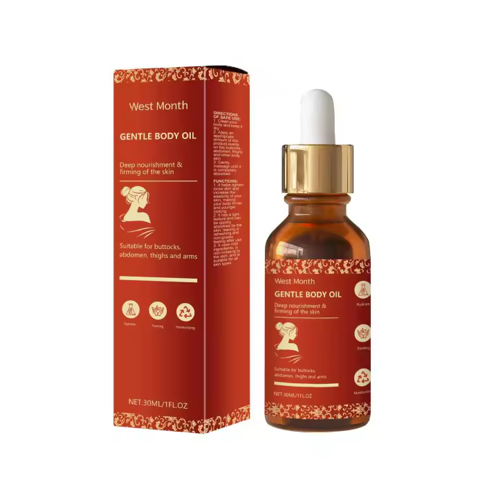 El aceite esencial corporal hidratante West&Montr nutre profundamente, reafirma la piel del cuerpo, ilumina la tez, la suaviza y - 1