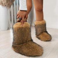 botas de mapache mujer, botas de nieve cálidas y antideslizantes, medianas para invierno - details 7