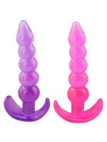 3 unid/set de joyería Anal de silicona, Vibrador, Juguetes sexuales para mujer, masajeador de próstata, Vibrador tipo bala, tapón Anal para hombres Gay - details 6