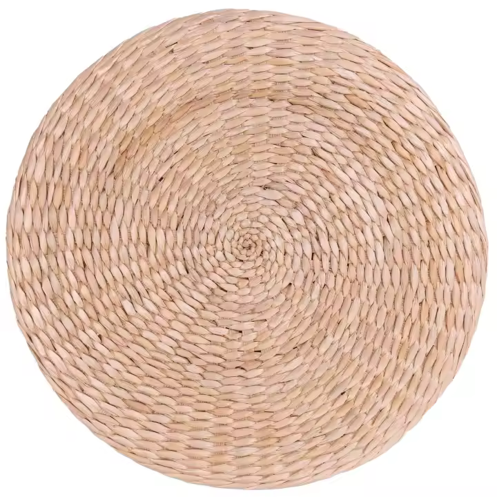 Cojín Tatami redondo de 40cm, almohada hecha a mano, esterilla para asiento de silla de Yoga - 1