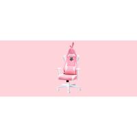 Silla Gaming Escritorio Oficina Gamer Ergonómica con Cojín Reposabrazos Ajustables Soporte Lumbar, Orejas de Conejo, Rosa - details 6