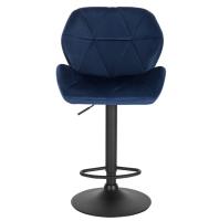 Silla de Bar de Terciopelo Ajustable con Vólante Base de Pie de Acero con Levantamiento de Gas para Desayuno y Comedor - details 10