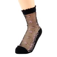Calcetines tobilleros con lazo de seda de vidrio fino Jacquard de ocio transparente calcetines cortos calcetines de cristal - details 11