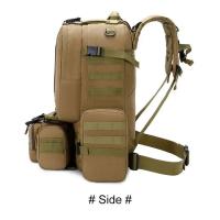 Mochila táctica de 50L Impermeable, para hombre, ideala para senderismo, escalada, pesca, portátil para ordenador de viaje - details 14