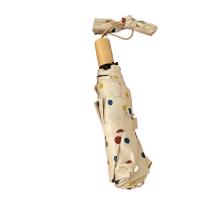 Paraguas automático de vinilo para mujer, sombrilla de lunares de colores, protección solar UV, encantadora, lluvia y sol - details 0