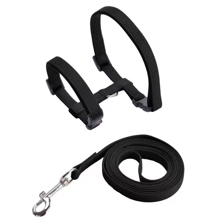 Set de Correa Ajustable de Nylon para Mascotas al Aire Libre Correa de Montura para Conejo Gato - 1