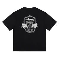 2025 Camisas casuales básicas de moda de verano, camisetas holgadas de algodón puro para hombres y nuevas camisas de manga corta para parejas con estampados de logotipos en la parte delantera - details 1