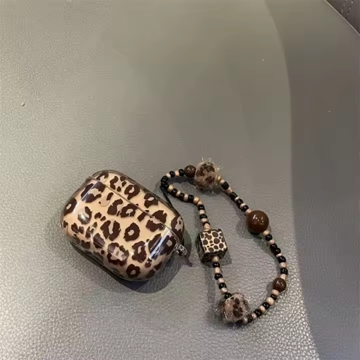 Funda Protectora para Auriculares Bluetooth con Estampado de Leopardo Adecuada para Generaciones Pro 1st, 2nd, 3rd y 4th Accesorios DIY - 1