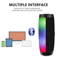 Altavoz TG157 compatible con Bluetooth, luz LED intermitente, altavoz portátil para exteriores, Subwoofer impermeable, Radio FM - details 12