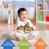 Juguetes sensoriales Montessori para niños pequeños, actividades de viaje, cubo ocupado, habilidades motoras, juguetes educativos de aprendizaje, 1 año - details 1
