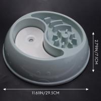 Comedero lento para perros, antiriego cuenco, alimentador lento, prevención de hinchazón interactiva, diseño saludable, cuenco para mascotas, B - details 5