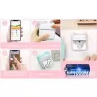 mini photo printer for iphone android portable thermal photo printer for gift study notes work photo picture memo details 1