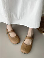 Zapatos Mary Jane planos de fondo francés, con punta redonda, boca poco profunda, estilo retro, para mujer. - details 38