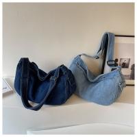 2025 Nueva Bolsa De Lona De Mezclilla Lavada Bolsa De Ocio Simple De Moda Estudiante Temperamento Hombro Bolsa De Mensajero - details 5