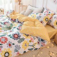 Juego de Cubierta de Edredón con Flores Moradas 3/4 Piezas en Rojo y Negro con Sábana Plana y Ropa de Cama de Lujo para Mujer y Niña - details 27