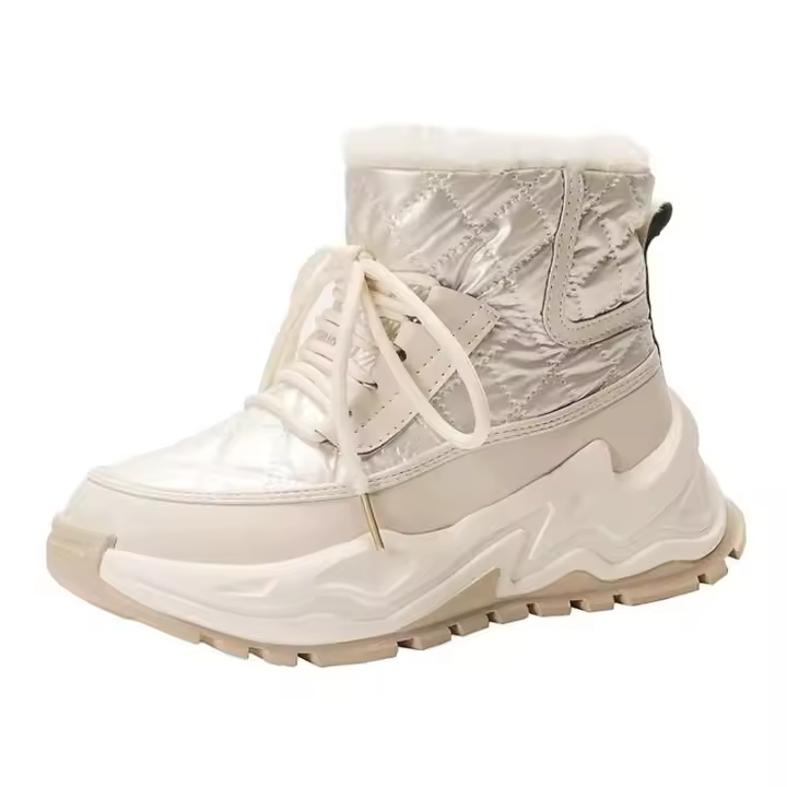 Nuevas botas de diseñador para niños de alta calidad, zapatos deportivos juveniles de piel con purpurina en el tobillo para invierno, precio bajo para la escuela - 1