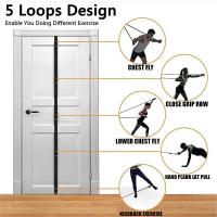 Correa de anclaje de puerta ProCircle para gimnasio en casa, cinturón de banda de resistencia para entrenamiento multipunto para fuerza de brazos, impuestos básicos - details 1