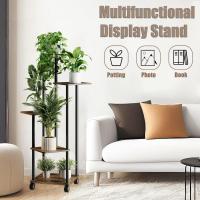 Estantería de Madera para Plantas de 5 Niveles con Ruedas Opcionales Soporte para Plantas, Banco de Flores, Escaleras para Plantas Para Interior, Jardín, Balcón, Decoración - details 10