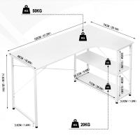 Escritorio de Oficina en Forma de L Estación de Trabajo para PC, Laptop, Juegos, Estudio - details 0
