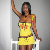 Conjunto de falda con volantes y top tubo sin mangas con cordón ajustable para mujer, novedad de verano F010 - details 7