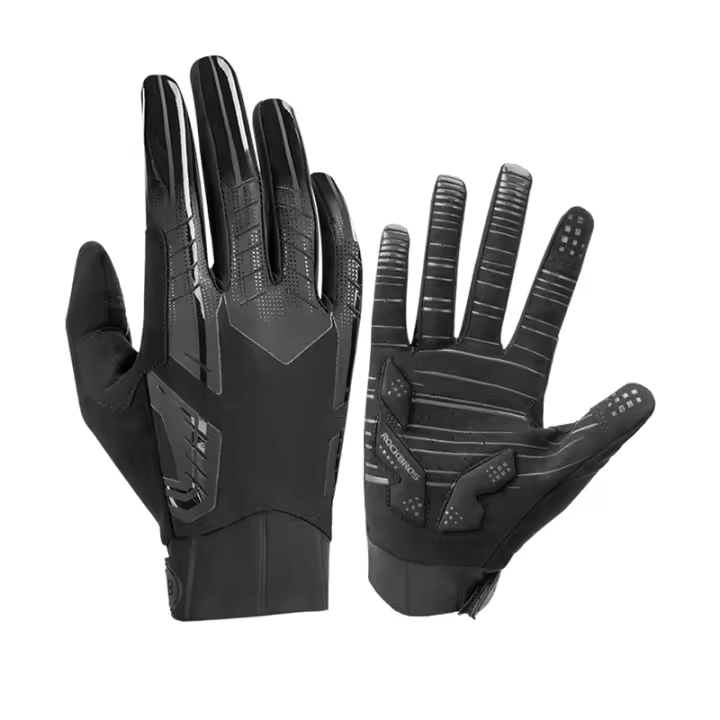 Guantes de Ciclismo ROCKBROS para Hombres y Mujeres Antideslizantes Transpirables a Prueba de Viento Tamaño S-XXL Material Microfibra Cierre de Jersey - 1