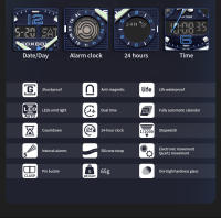 Relojes para hombre con cronógrafo y calendario con esfera - details 8