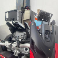 Para Ducati Multistrada 1200/Enduro/950 S/1260 GT/V2 V2S accesorios de motocicleta soporte de navegación de teléfono USB soporte de carga USB - details 2