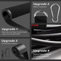 Conjunto de ejercicio de resistencia multifuncional, cuerda de tensión, cinturón de tensión para Fitness, cuerda elástica y equipo de Fitness portátil - details 3
