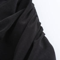Vestido decorativo con lazo cuello redondo sin mangas estilo chino para mujer - details 3