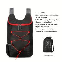 Bolso Plegable de Luz Exterior en Color Beige, Bolso Deportivo Ligero para Viaje y Senderismo con Almacenamiento, Mochila Pequeña Multifunción - details 11