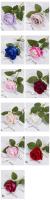 Rosas artificiales realistas para decoración del hogar, rama de flores rojas, rosas falsas para boda, 3/5/10/20 piezas - details 7