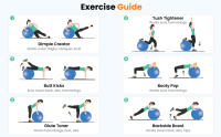 Bola de Equilibrio para Yoga Equipo de Fitness para el Hogar Ideal para Embarazadas y Rehabilitación Deportes y Salud - details 0