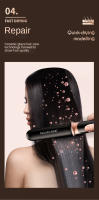 Plancha de pelo profesional 2 en 1, plancha plana para alisadores de cabello húmedos o secos, herramientas de peinado para rizos - details 9