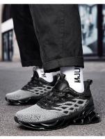 Zapatillas de ocio versátiles para hombre, zapatos deportivos ligeros y cómodos para caminar, zapatos para correr con hoja de grafiti a la moda, calzado masculino - details 37