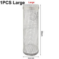 Cesta de Barbecue de Acero Inoxidable para Camping al Aire Libre con Malla de Alambre y Garfork Portátil Herramientas de Barbacoa Redonda - details 3