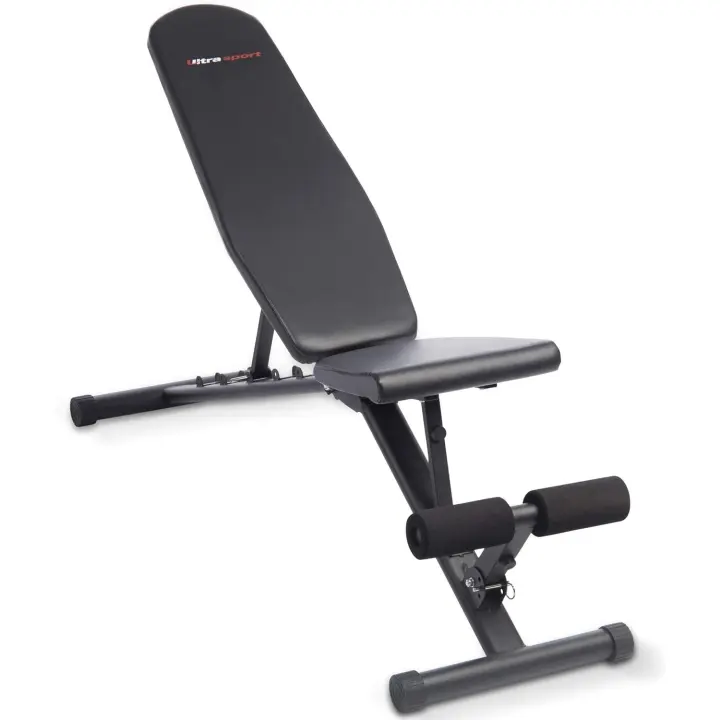 Banco de Pesas Multifuncional Plegable Plano, Ajustable en 18 Posiciones, Resistente al Agua, Entrenador de Abdominales, Capacidad de Carga hasta 500 kg - 1