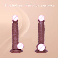 Juguete sexual para mujeres Consolador de silicona realista de 11 pulgadas, material seguro para el cuerpo Ventosa fuerte Consolador anal grueso ultra suave y realista para hombres Estimulador de punto G con eje curvo y bolas Entrenador de garganta - details 4