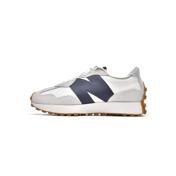 【Garantía auténtica】 NB327 Zapatillas unisex gris azul marino Zapatillas para correr apliques LETEN - 1